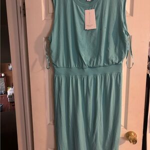 Athleta Teal Midi Dress